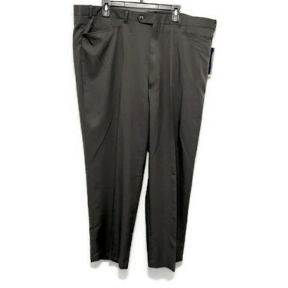 NWT sansabelt men black pants Sz 46